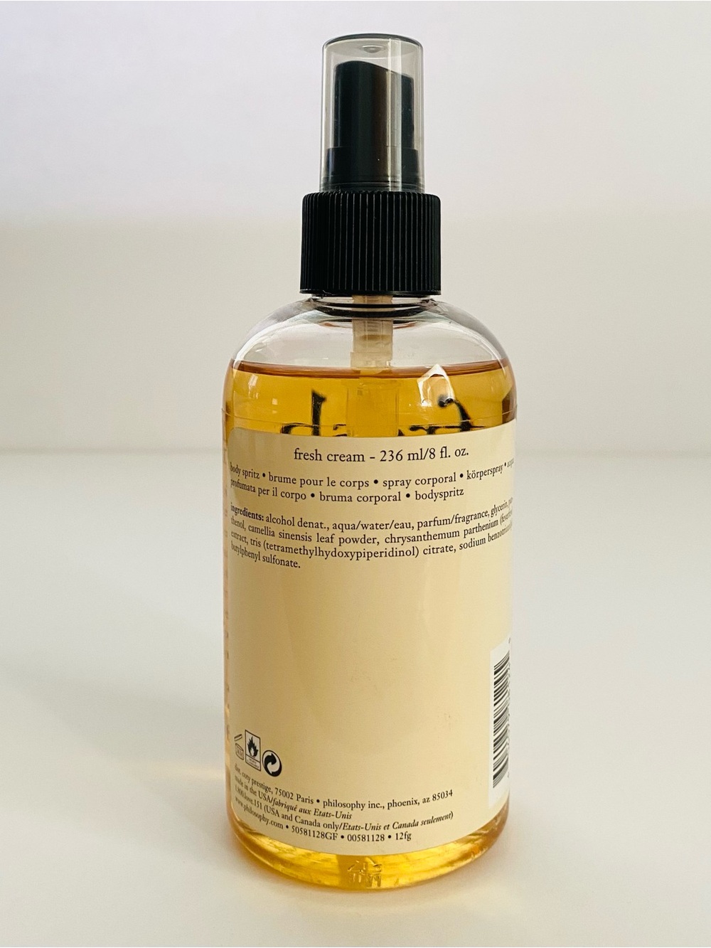 Philosophy Fresh Cream Body Spritz 8 oz. - Picture 2 of 2